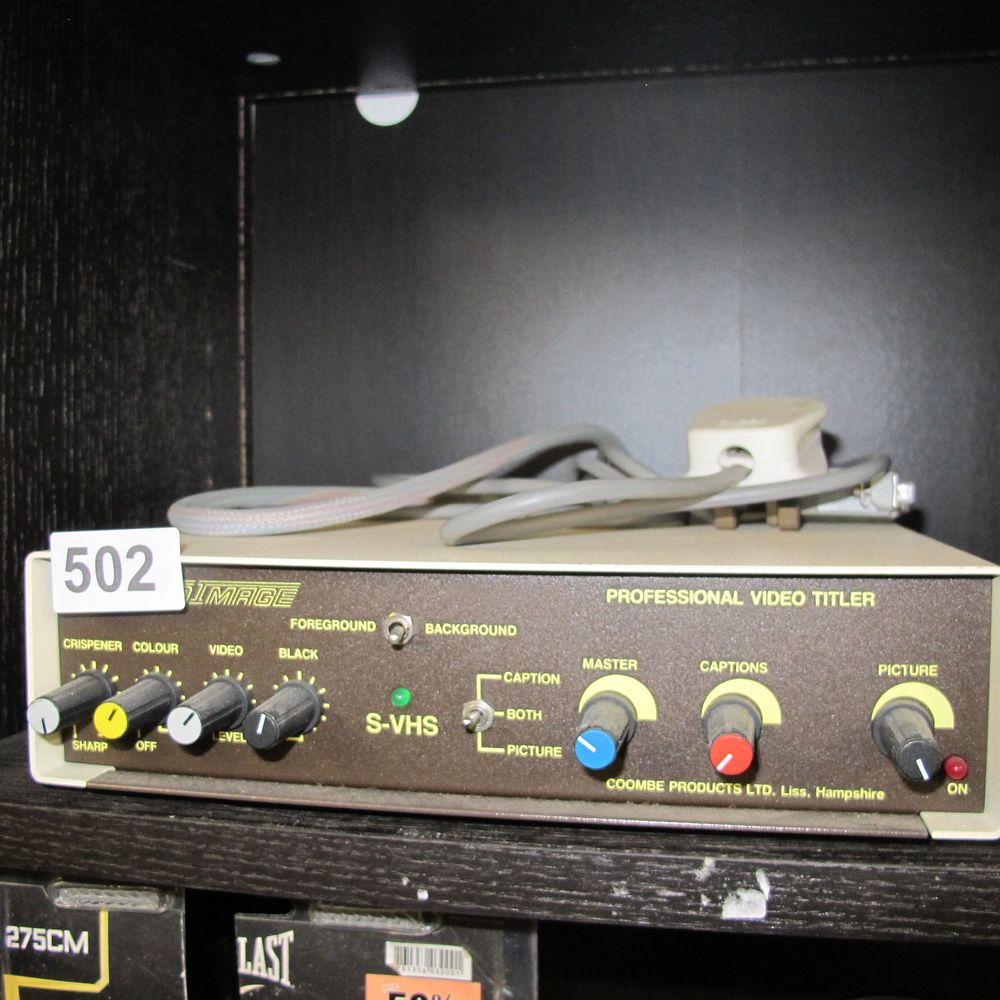 Lot 502: Coombe Products Ltd. Image Professional Video Titler