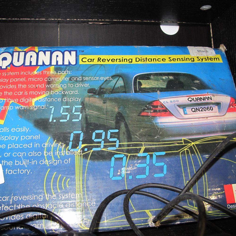 Lot 504: Quanan Black Car Reversing Distance Sensing System Kit