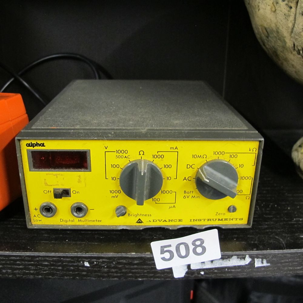 Lot 508: An Advance Instruments Alpha Digital Multimeter