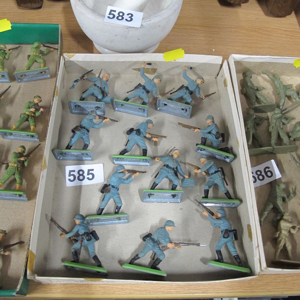 Lot 585: A Collection of Britains Deetail Painted Plastic Toy...
