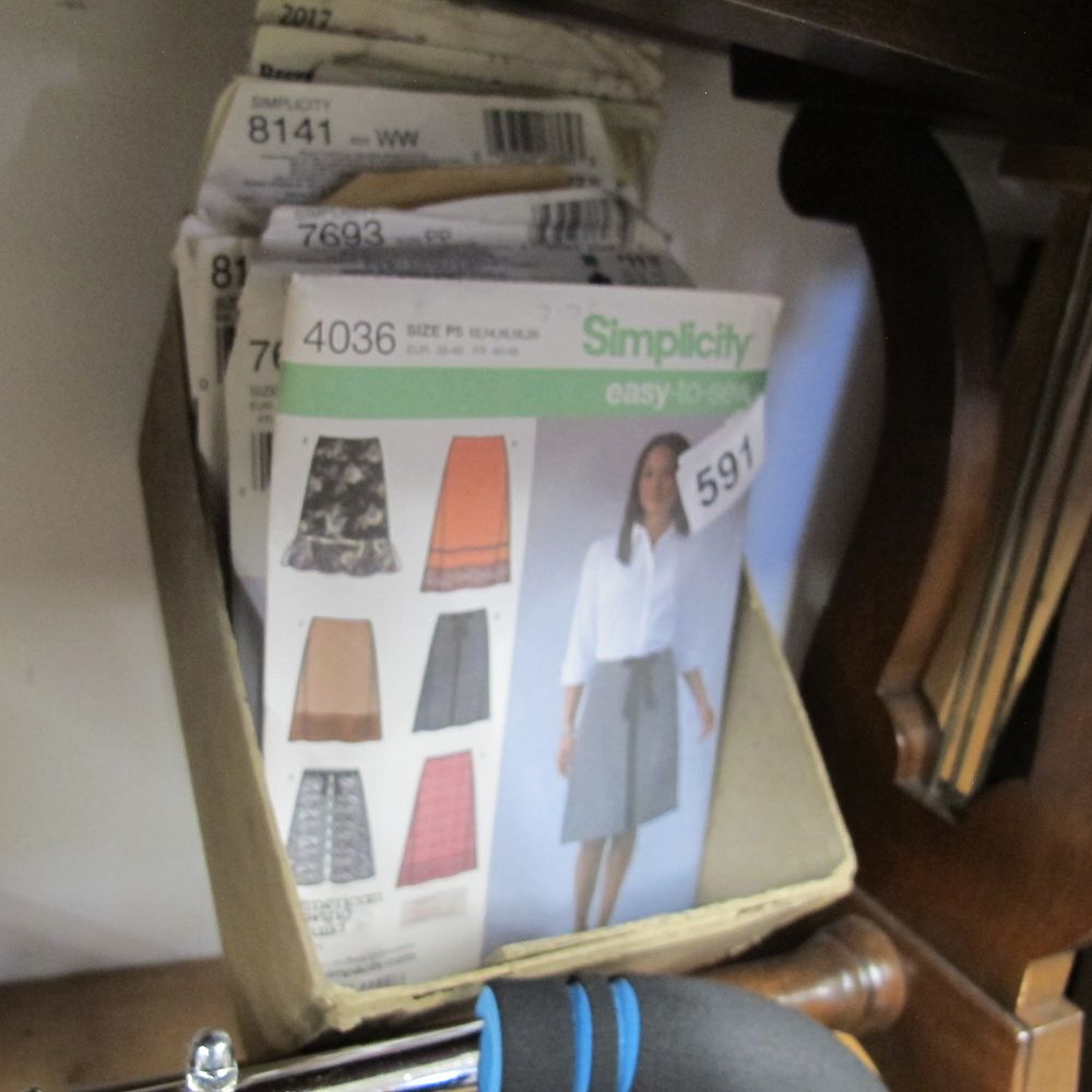 Lot 591: A Collection of Simplicity Misses' Skirt Sewing Patterns