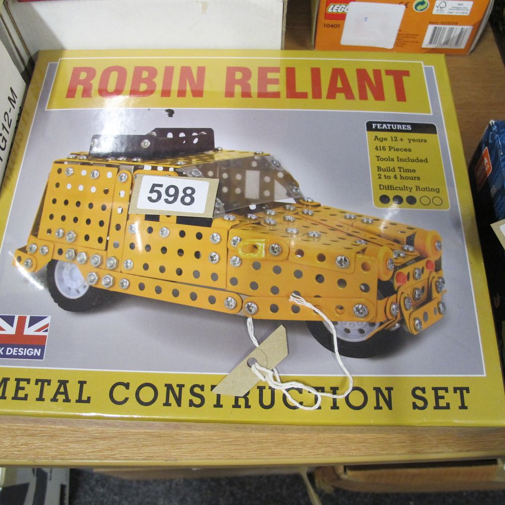 Lot 598: Coach House Partners Robin Reliant Metal Construction Set