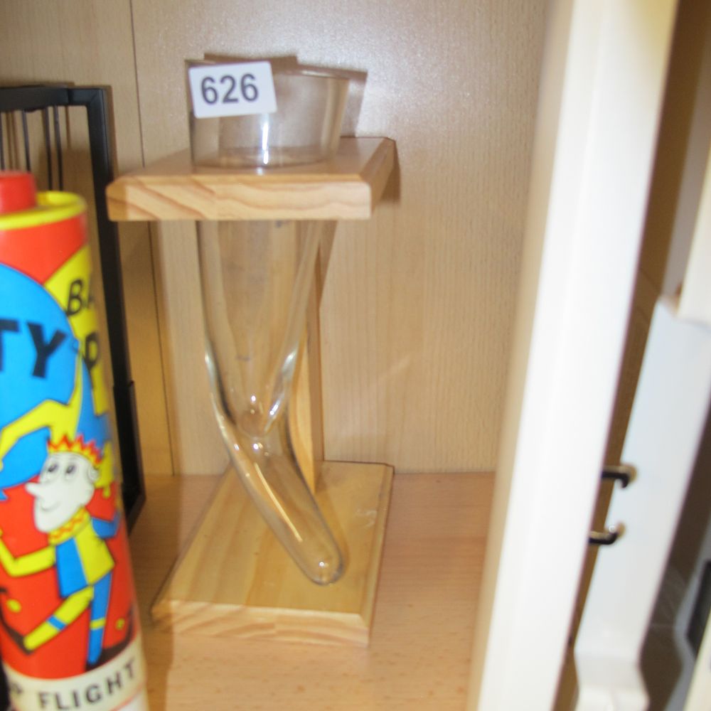 Lot 626: Two Items comprising Scientific Glassware and a Cylindrical...