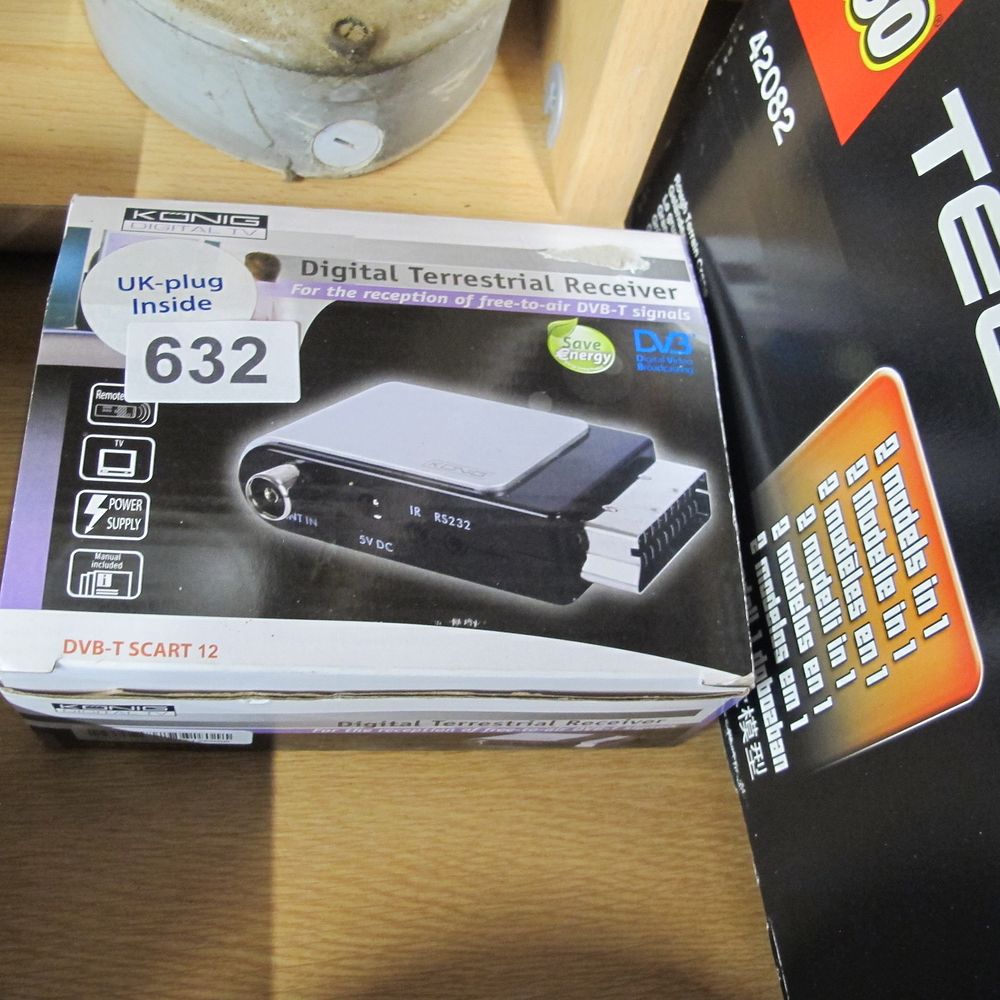 Lot 632: Konig DVB-T SCART 12 Digital Terrestrial Receiver