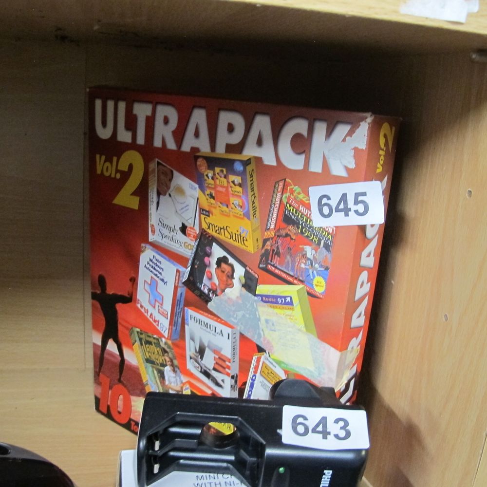 Lot 645: Vintage ULTRAPACK Vol. 2 PC software collection