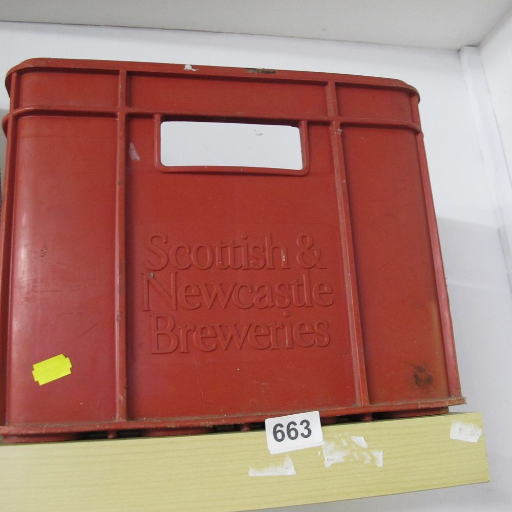 Lot 663: A Vintage Scottish & Newcastle Breweries Red Plastic...
