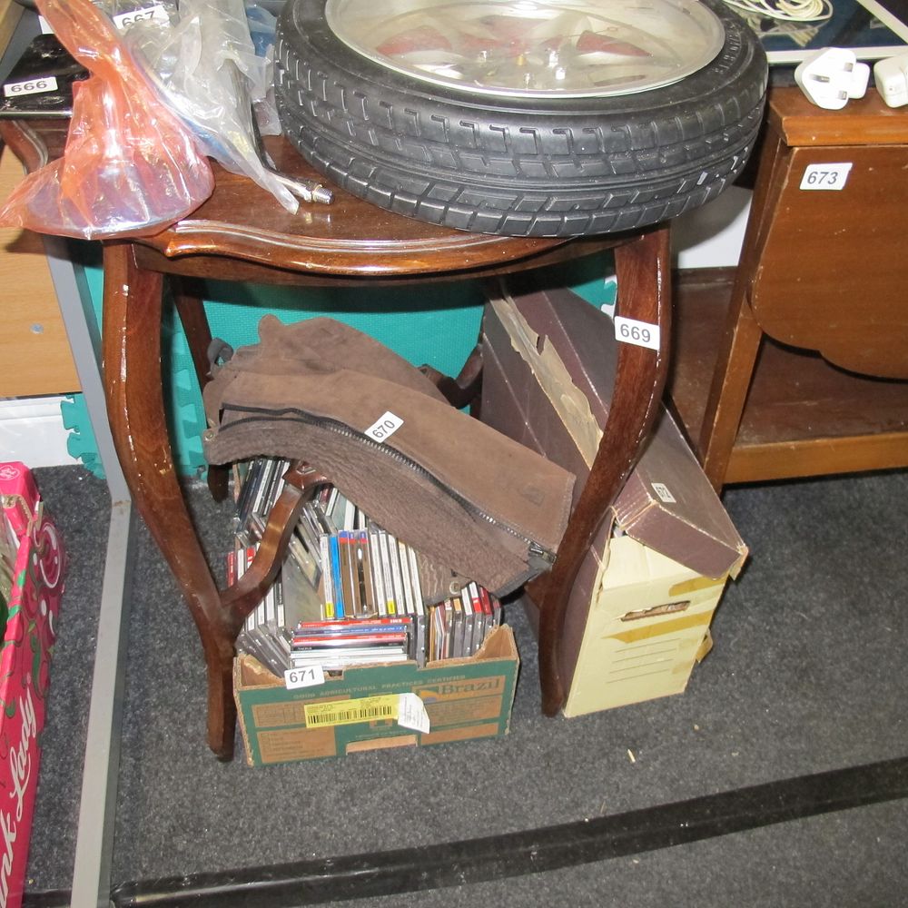 Lot 669:  Vintage Occasional Table