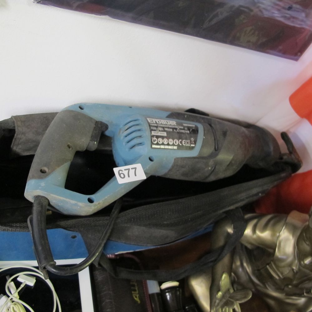 Lot 677: Erbauer 1100W Corded Reciprocating Saw