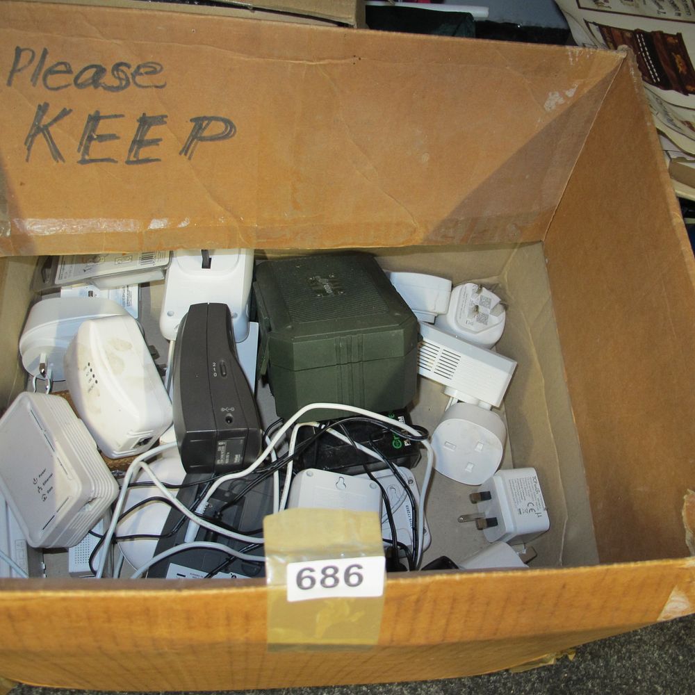 Lot 686: An Assortment of Modern Networking Equipment and Electronic...