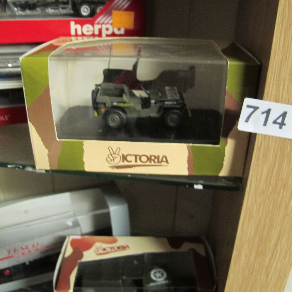 Lot 714: Victoria 1:43 Scale Willys US Army Military Police...