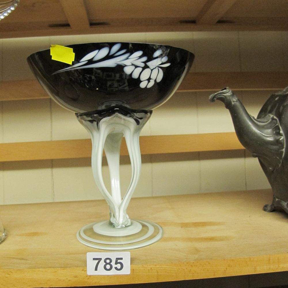 Lot 785: A Mid-Century Modern Style Black and White Art...