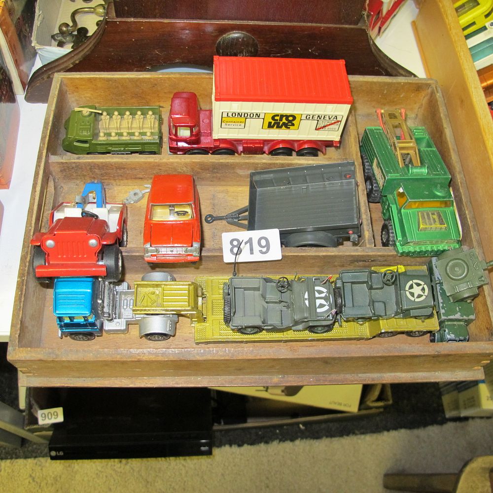 Lot 819: An Assortment of Vintage Dinky Toys and Matchbox...