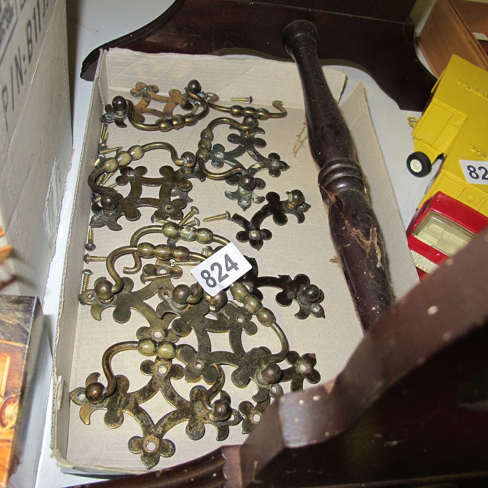 Lot 824: A Collection of KBC Chippendale Style Brass Drawer...