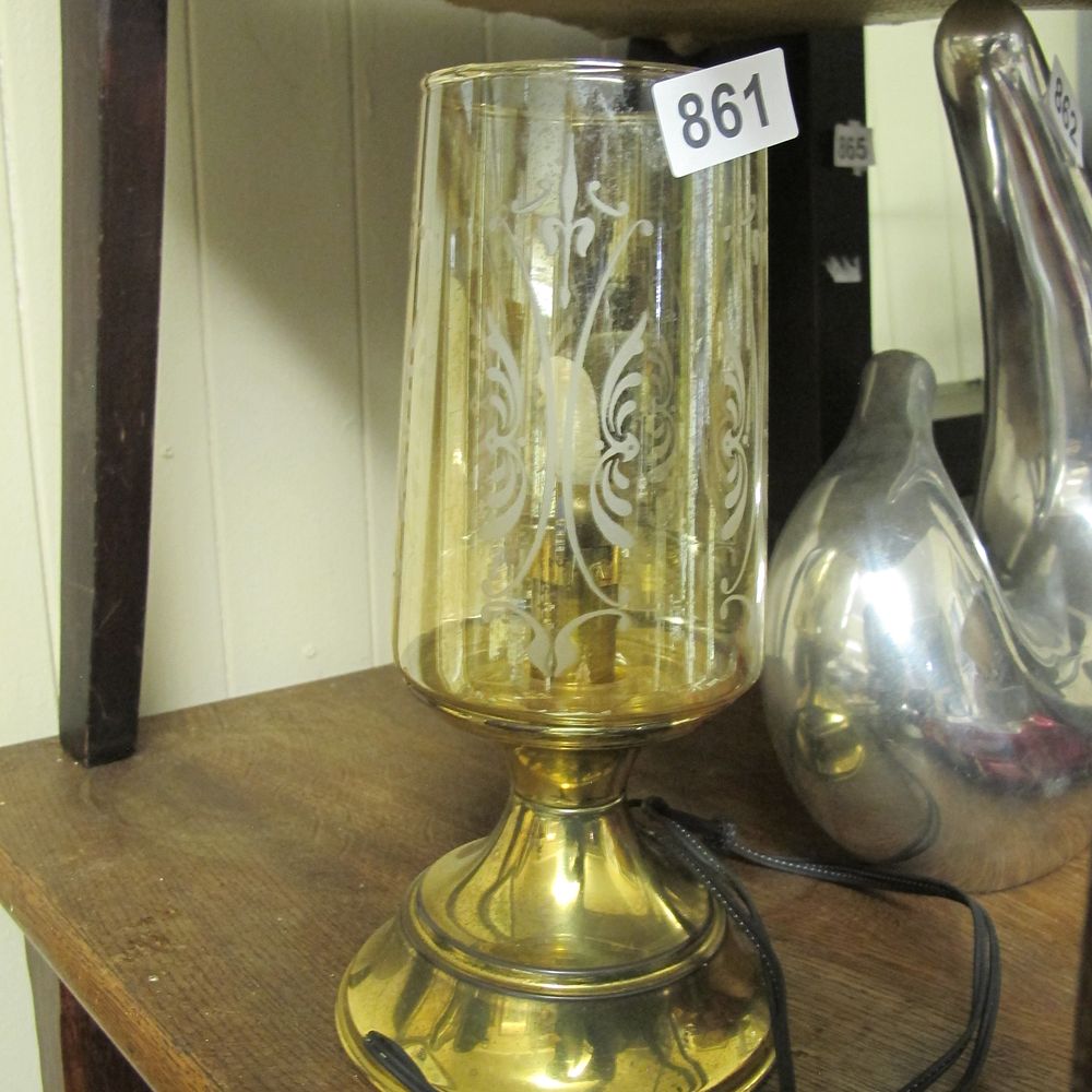 Lot 861: A Brass-Toned Table Lamp 