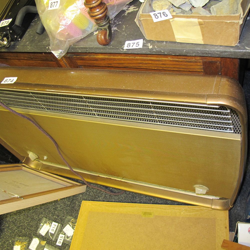 Lot 874: A Vintage Mid-Century Modern Style Electric Radiant Space...