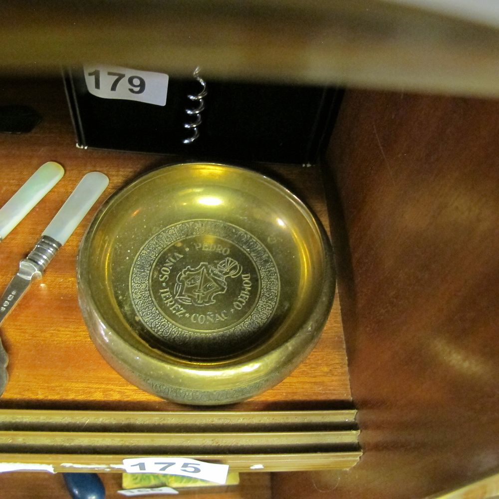 Lot 175: A mid-20th century cast brass Pedro Domecq Brandy...