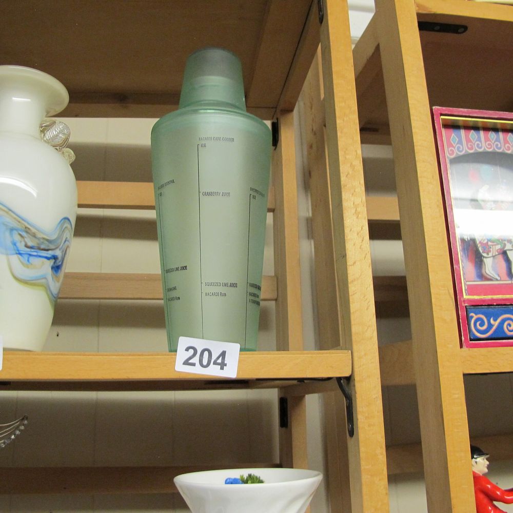 Lot 204: A Bacardi Branded  Cocktail Shaker