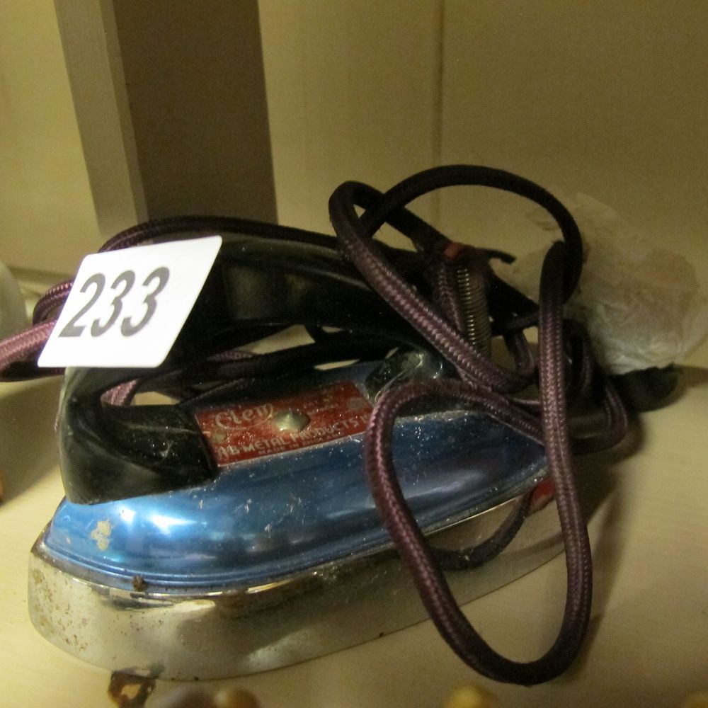 Lot 233: A Vintage Clem Electric Travel Iron by A.B....
