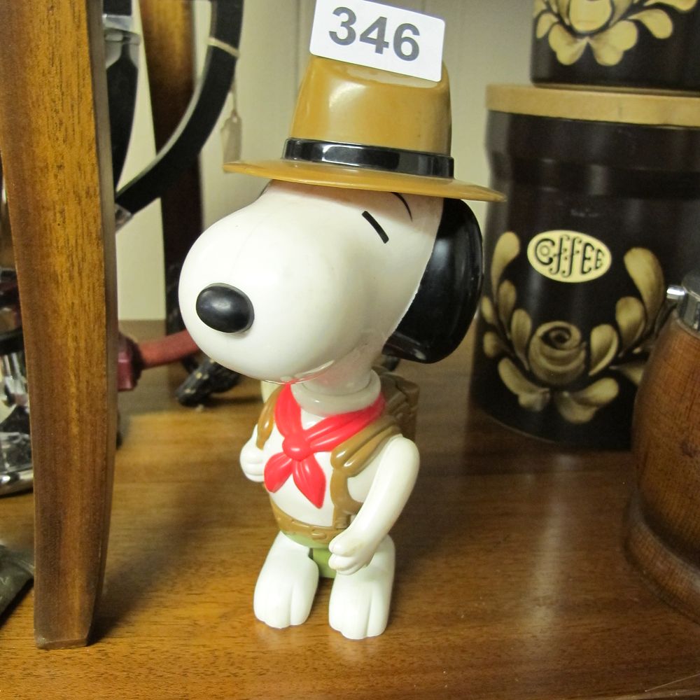 Lot 346: Peanuts Snoopy Beagle Scout Plastic Figure Attributed to...