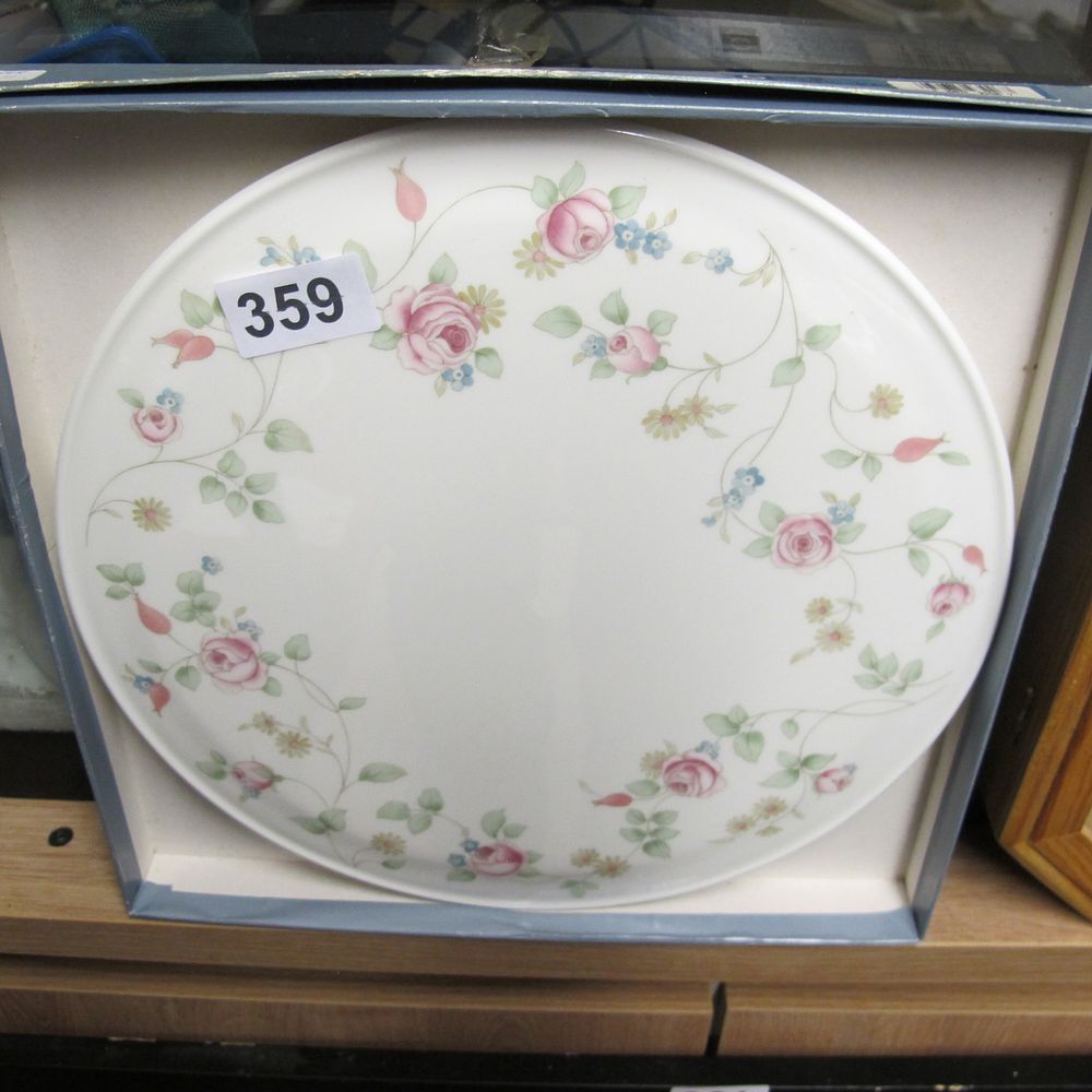 Lot 359: A circular fine bone china presentation plate with...
