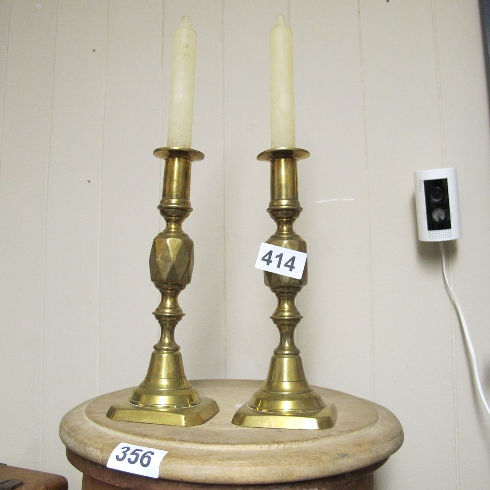 Lot 414: A Pair of Victorian King of Diamonds Pattern...