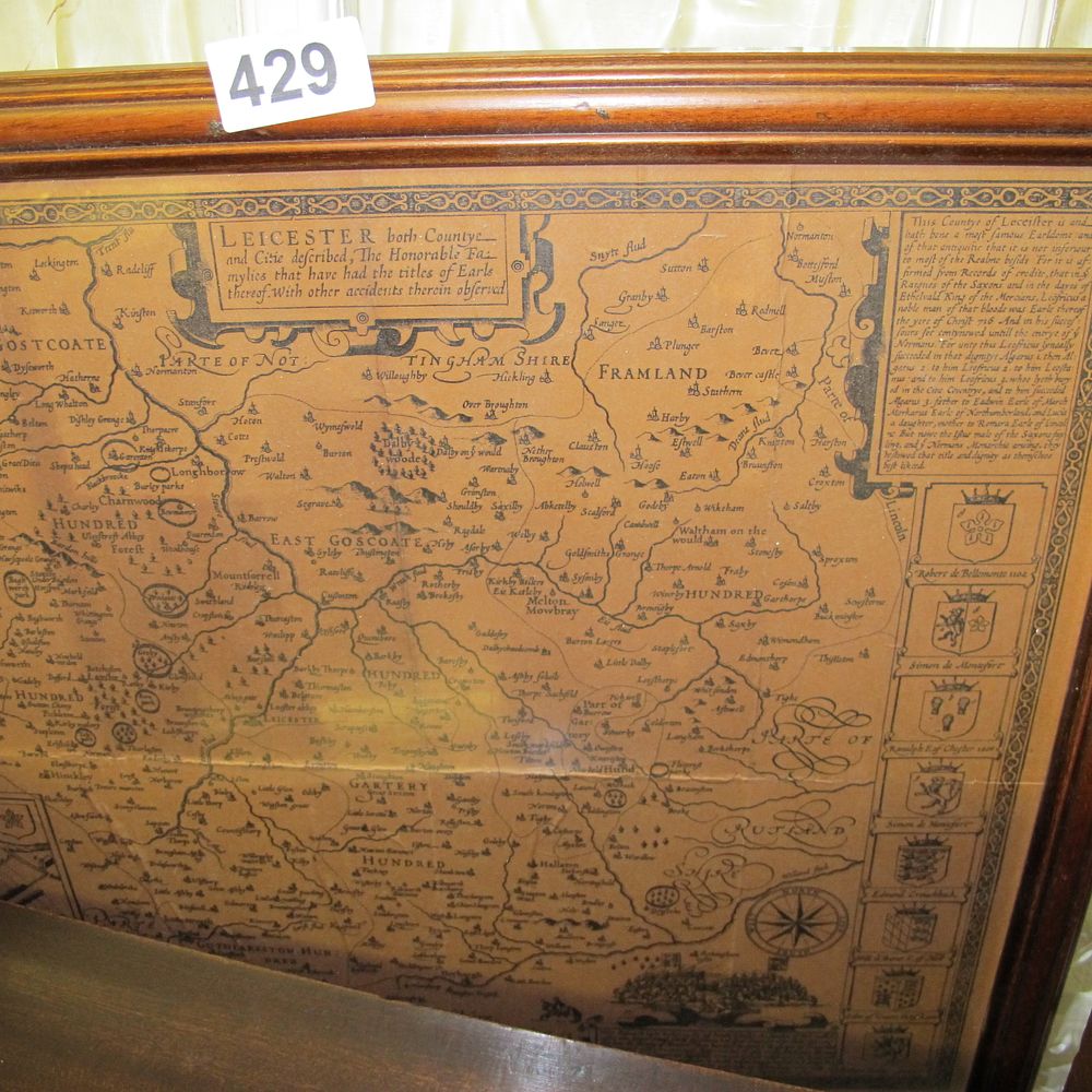 Lot 429: Speed, John. Leicester both Countye and Citie described....