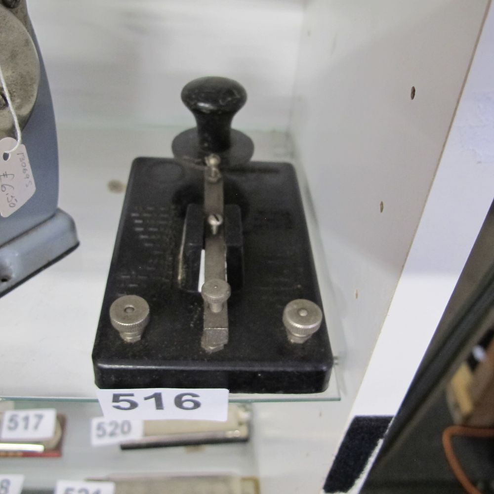Lot 516: A Mid-20th Century British Bakelite Morse Code Telegraph...