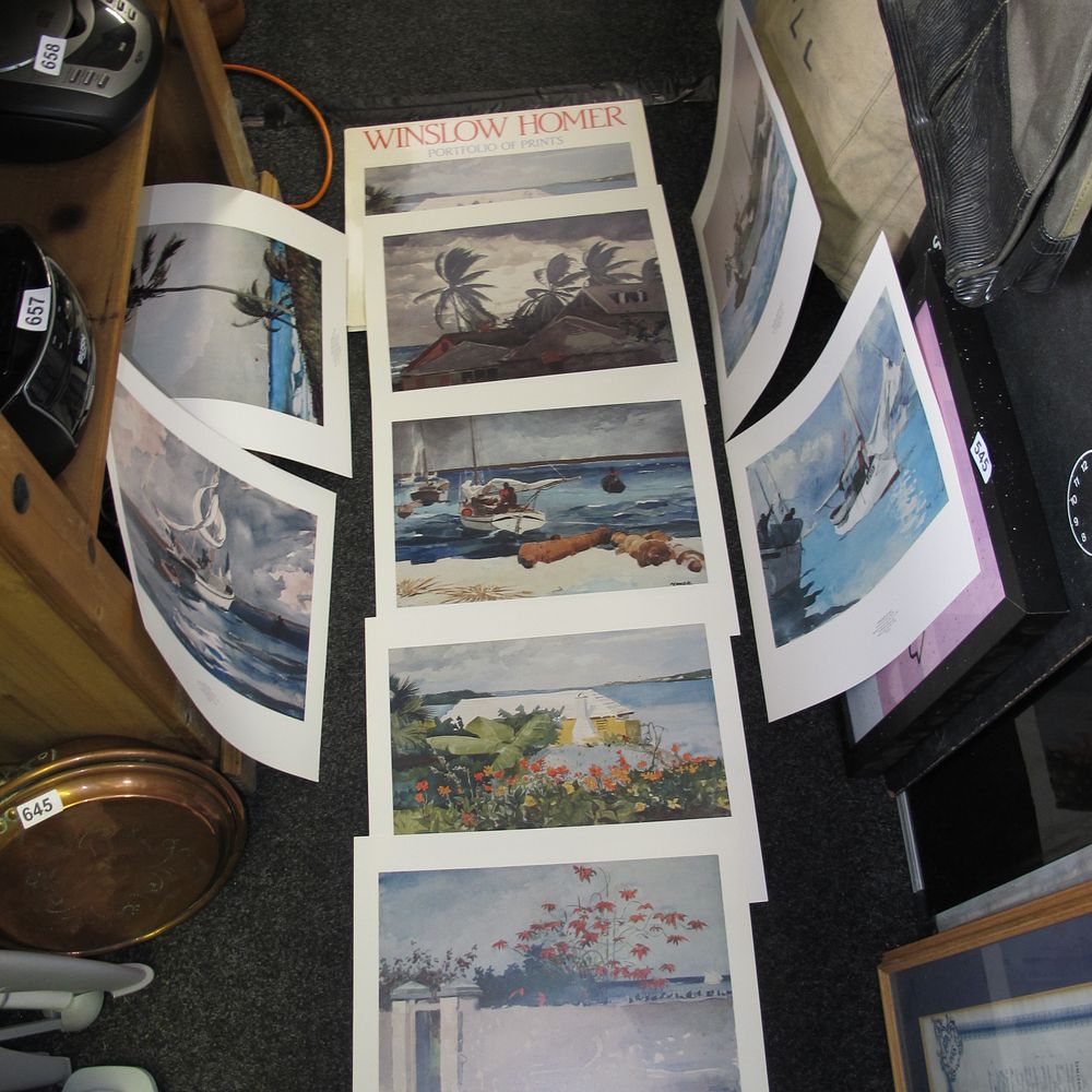 Lot 554: Winslow Homer, A Group of Portfolio Prints