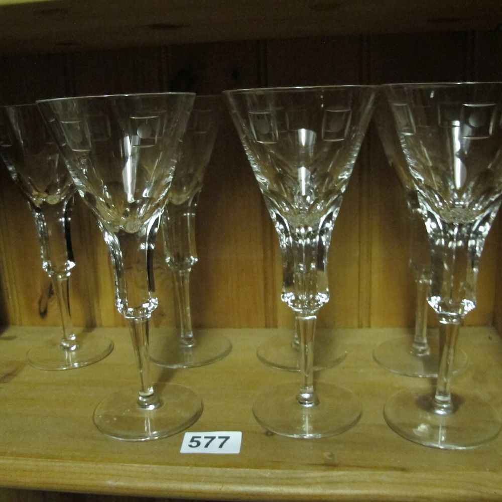 Lot 577: A Set of Cut Crystal Stemware in the...