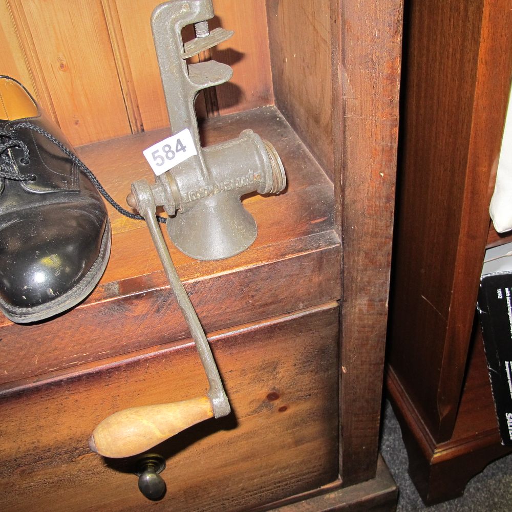 Lot 584: A Spong & Co Ltd Cast Iron Manual...