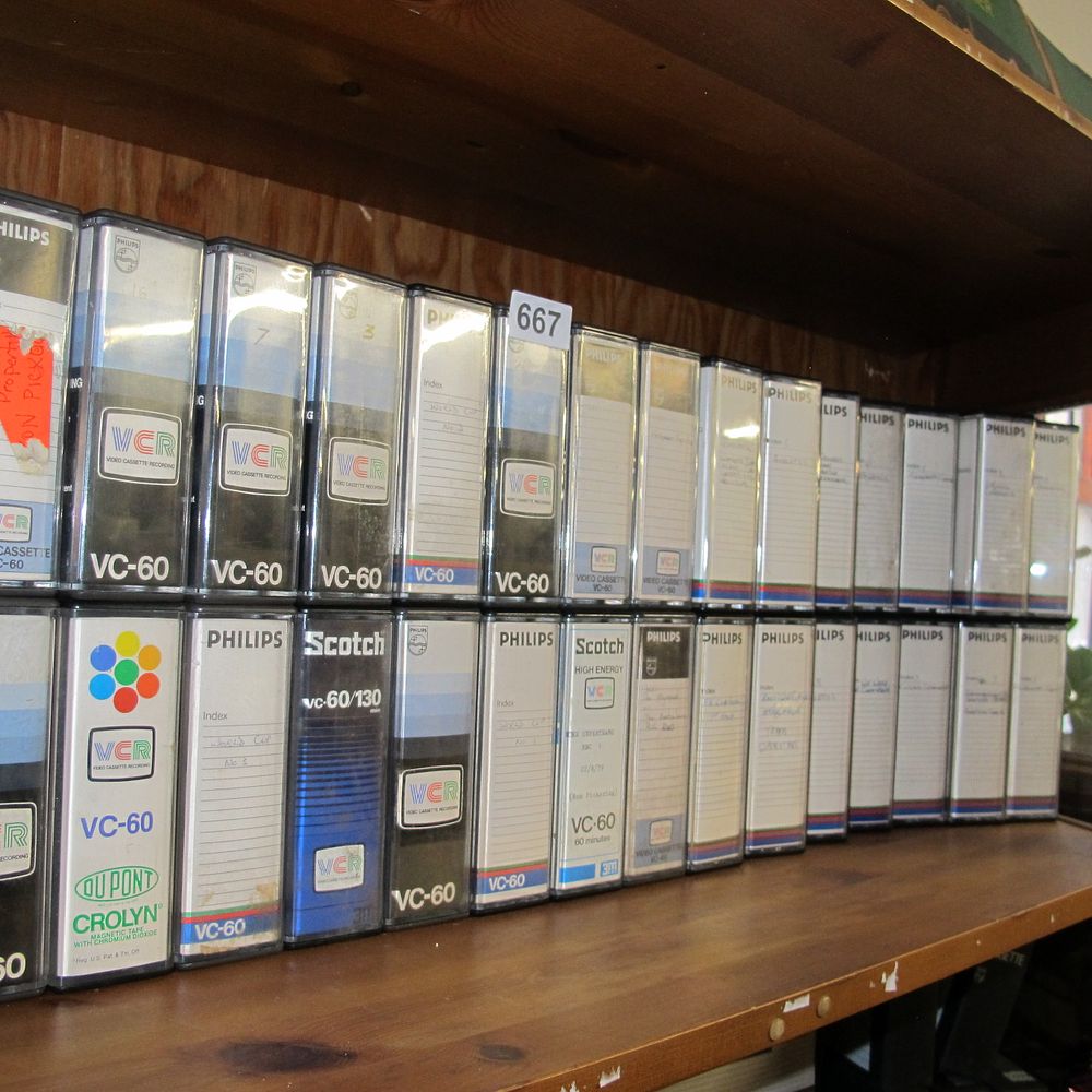 Lot 667: A Collection of 27 Vintage Philips VCR Format...