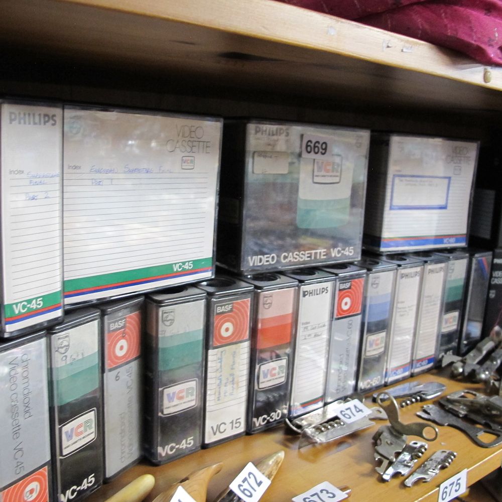 Lot 669: A Collection of Vintage Philips and BASF VCR...