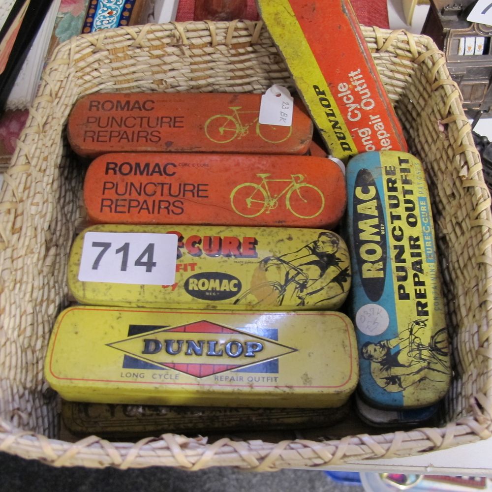 Lot 714: A Collection of Vintage Romac and Dunlop Lithographed...