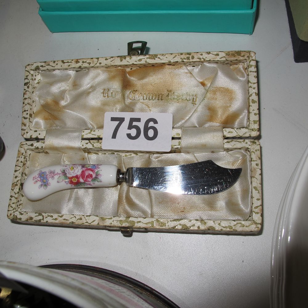 Lot 756: A Royal Crown Derby Posies Pattern Ceramic Handled...