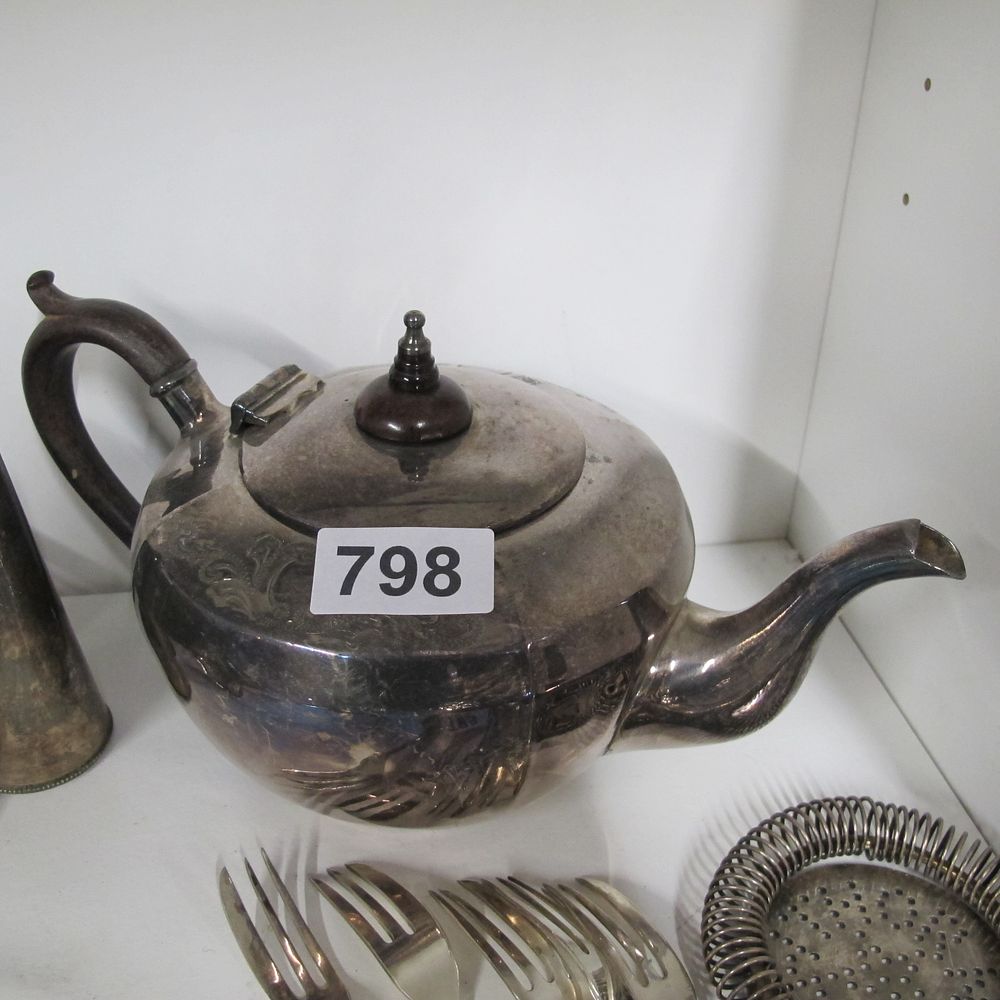 Lot 798: A Group of Silver Plated Metalware Including a...
