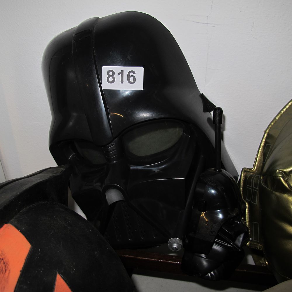 Lot 816: A Star Wars Darth Vader Role-Play Mask Attributed...