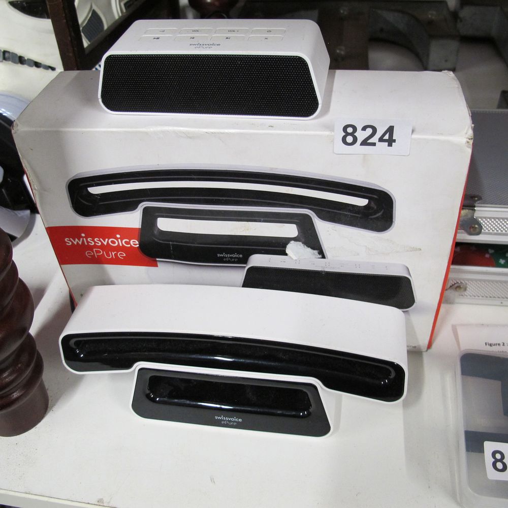 Lot 824: Swissvoice ePure Bluetooth Handset and Speaker System