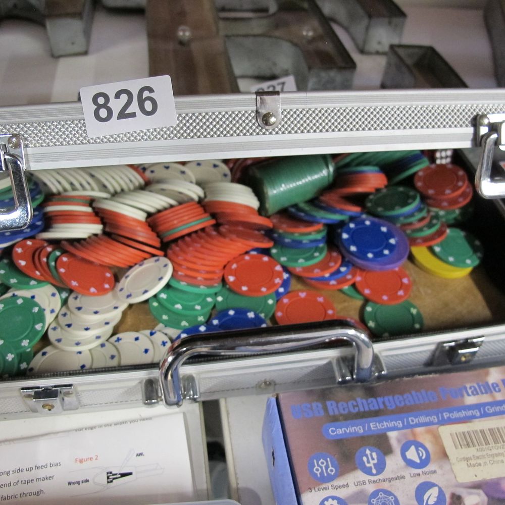 Lot 826: A Collection of Suited Style Poker Chips and...