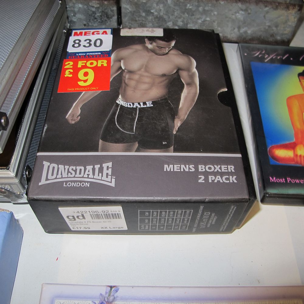 Lot 830: A Two Pack of Lonsdale London Men's Boxer...