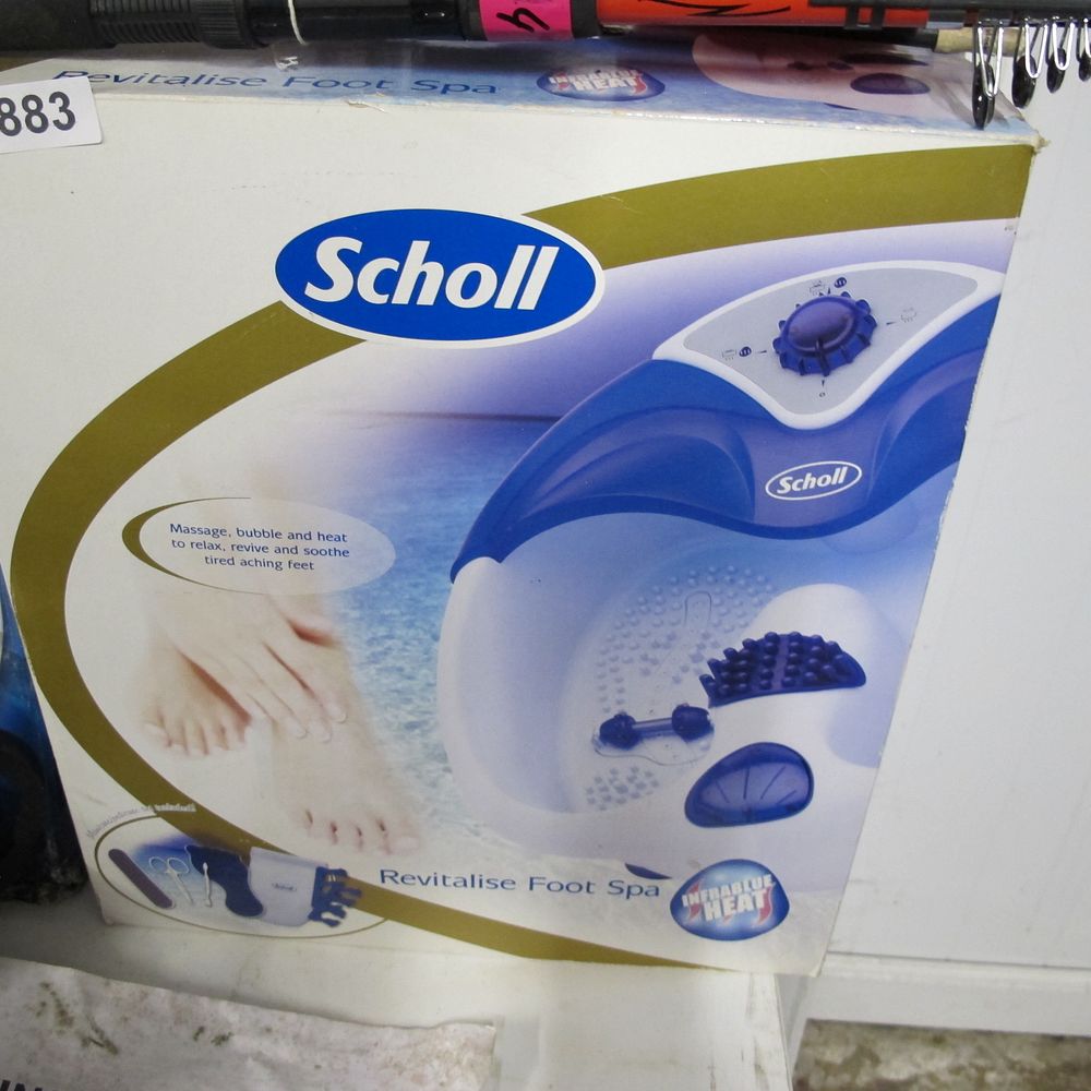 Lot 883: Scholl Revitalise Foot Spa