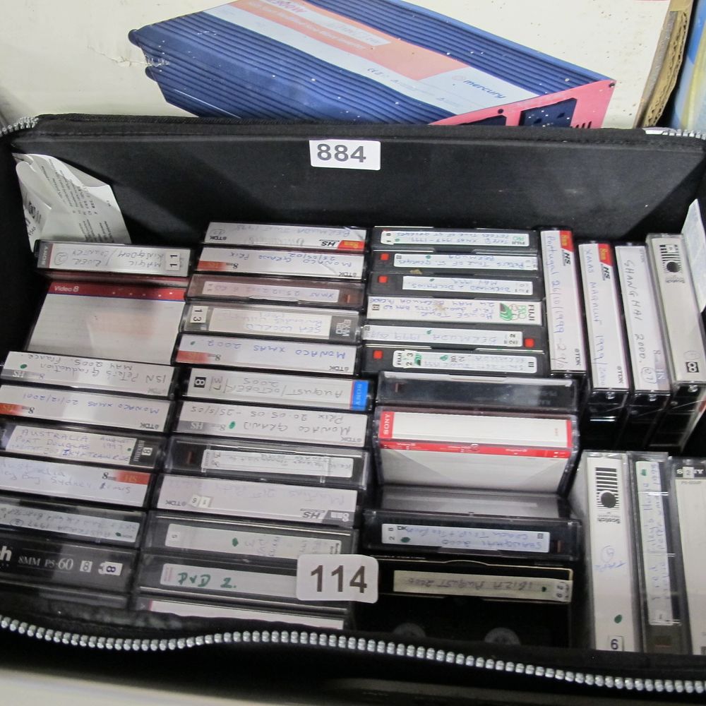 Lot 884: A Collection of 8mm and Video 8 Camcorder...