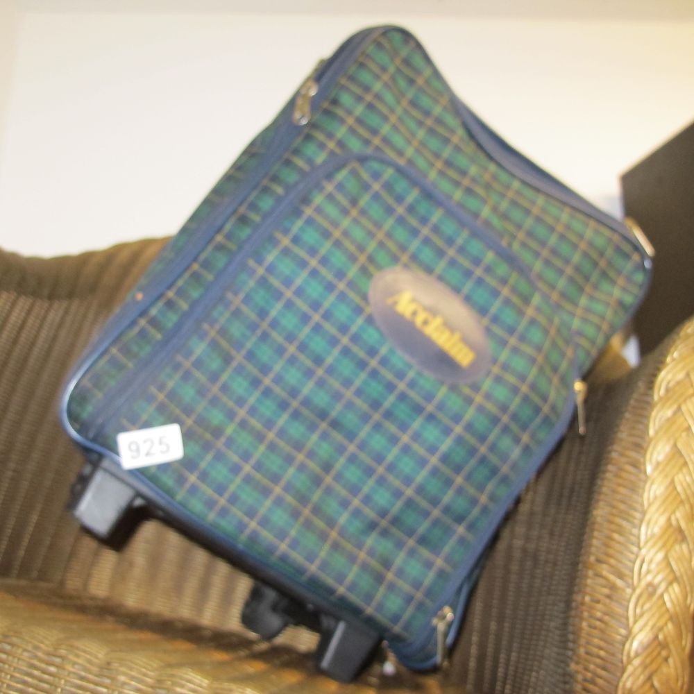 Lot 925: An Acclaim Tartan Pattern Rolling Suitcase