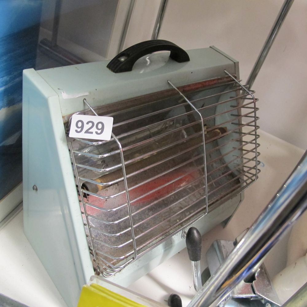 Lot 929: Mid-20th Century Portable Electric Bar Heater