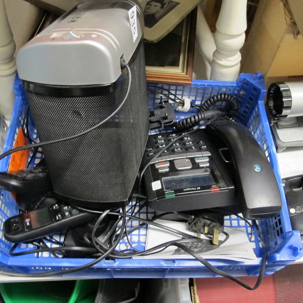 Lot 935: A Collection of Telecommunications and Office Equipment Including...