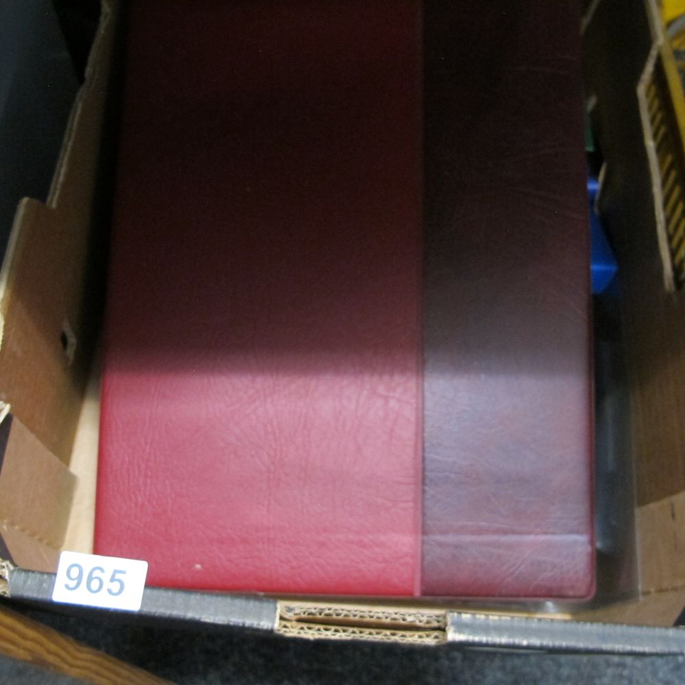 Lot 965: A Large Format Maroon Textured Binding Album or...