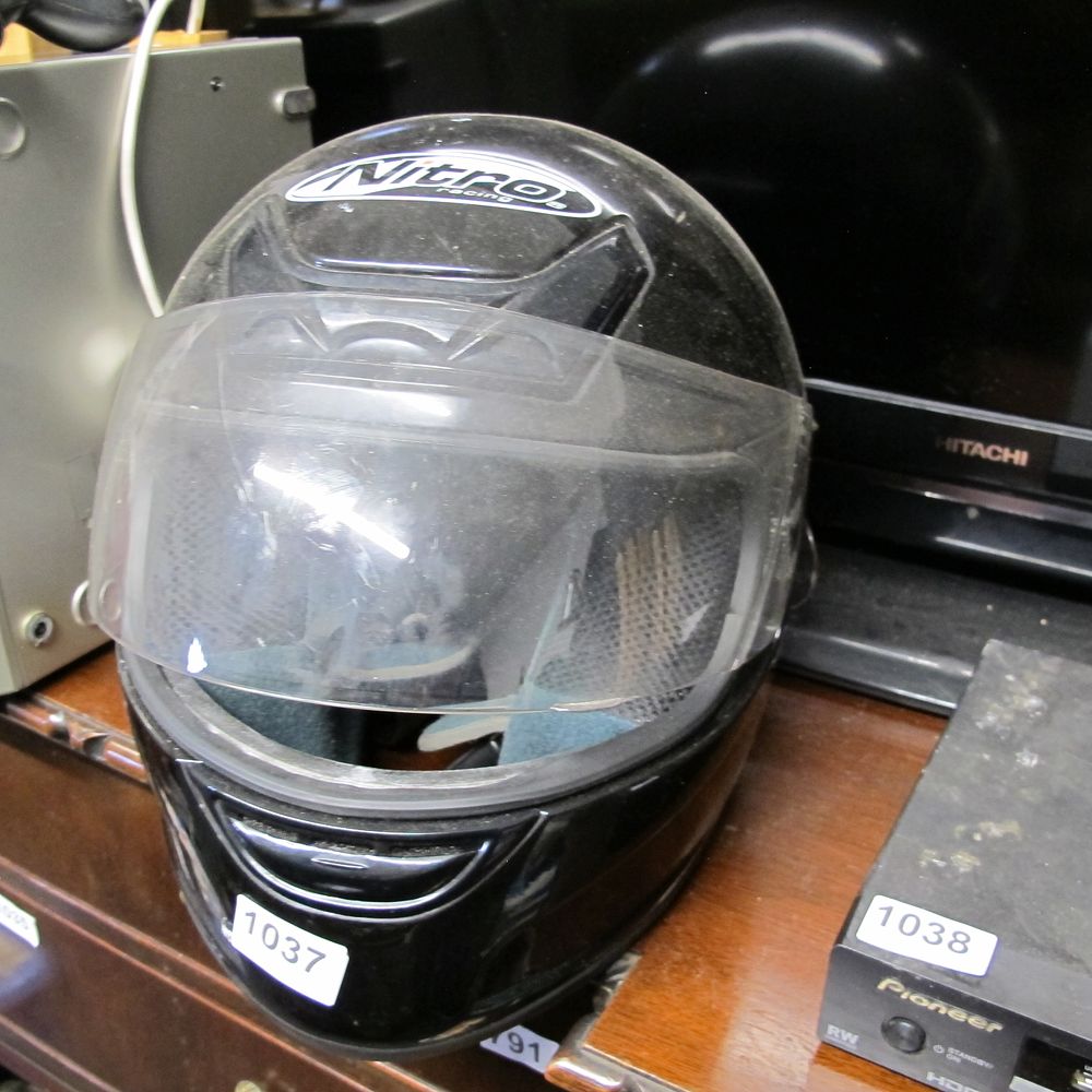 Lot 1037: Nitro Racing Full-Face Motorcycle Helmet