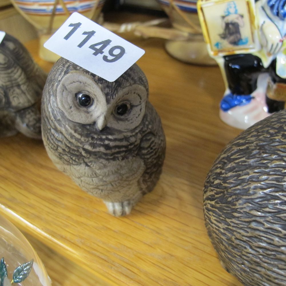 Lot 1149: A Poole Pottery stoneware owl figurine