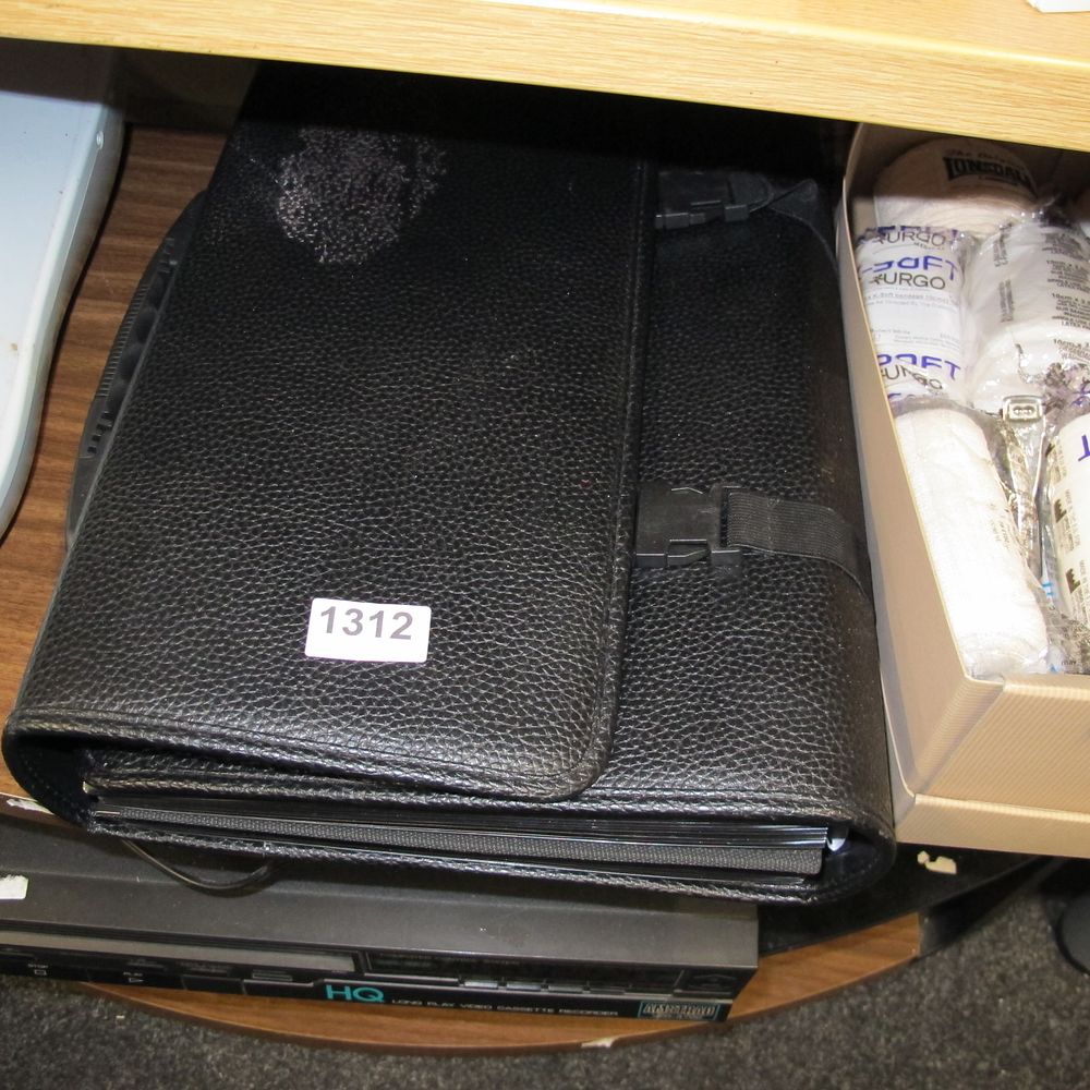 Lot 1312: Large-Format Presentation Portfolio with Multi-Ring Mechanism