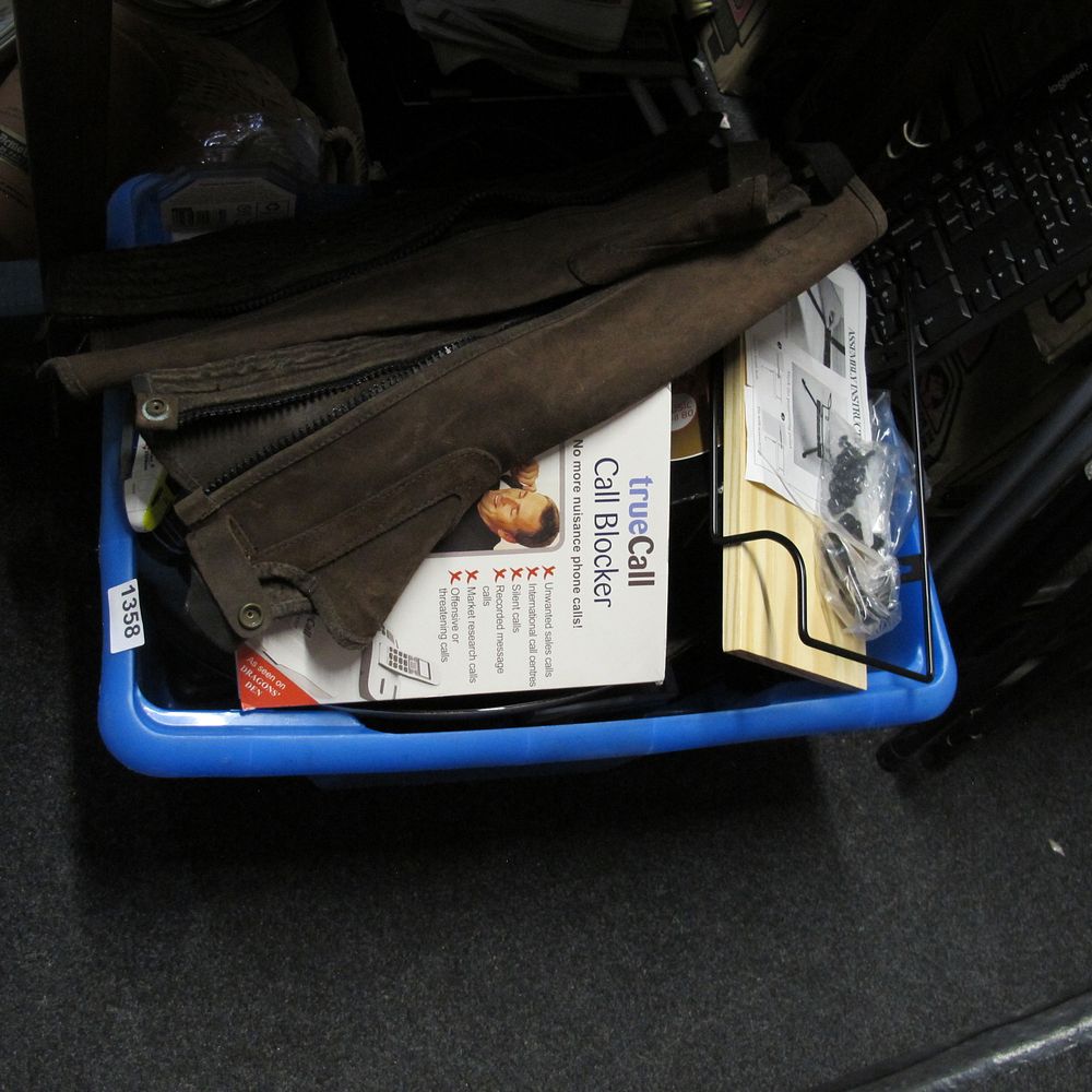 Lot 1358: An Assortment of Household and Equestrian Items including...