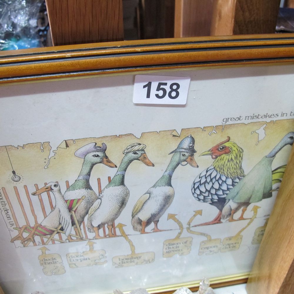Lot 158: British School, Late 20th Century, Humorous Bird Illustration,...